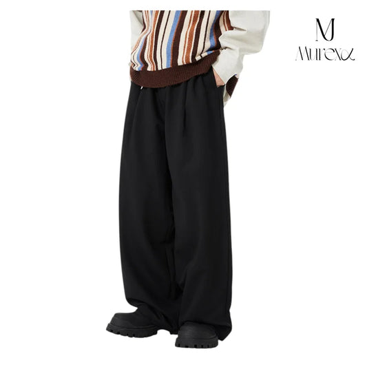 高級感×リラックス_Wide Tuck Pants