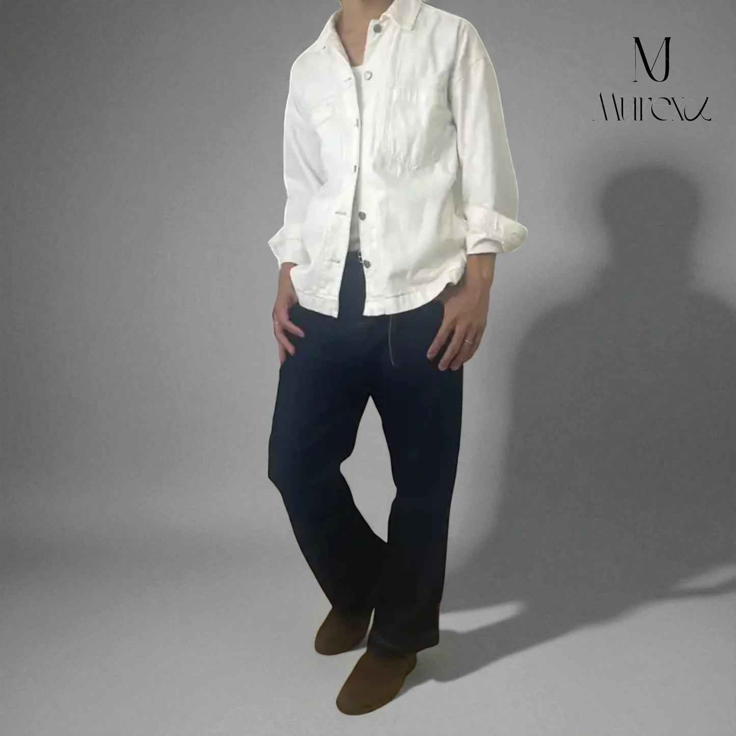 大好評につき期間限定30%Off!高級感×若見えの多彩なギミック_Modern Stretch Selvedge-Look Denim