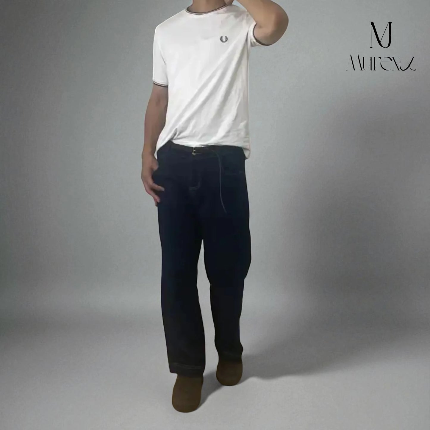 大好評につき期間限定30%Off!高級感×若見えの多彩なギミック_Modern Stretch Selvedge-Look Denim