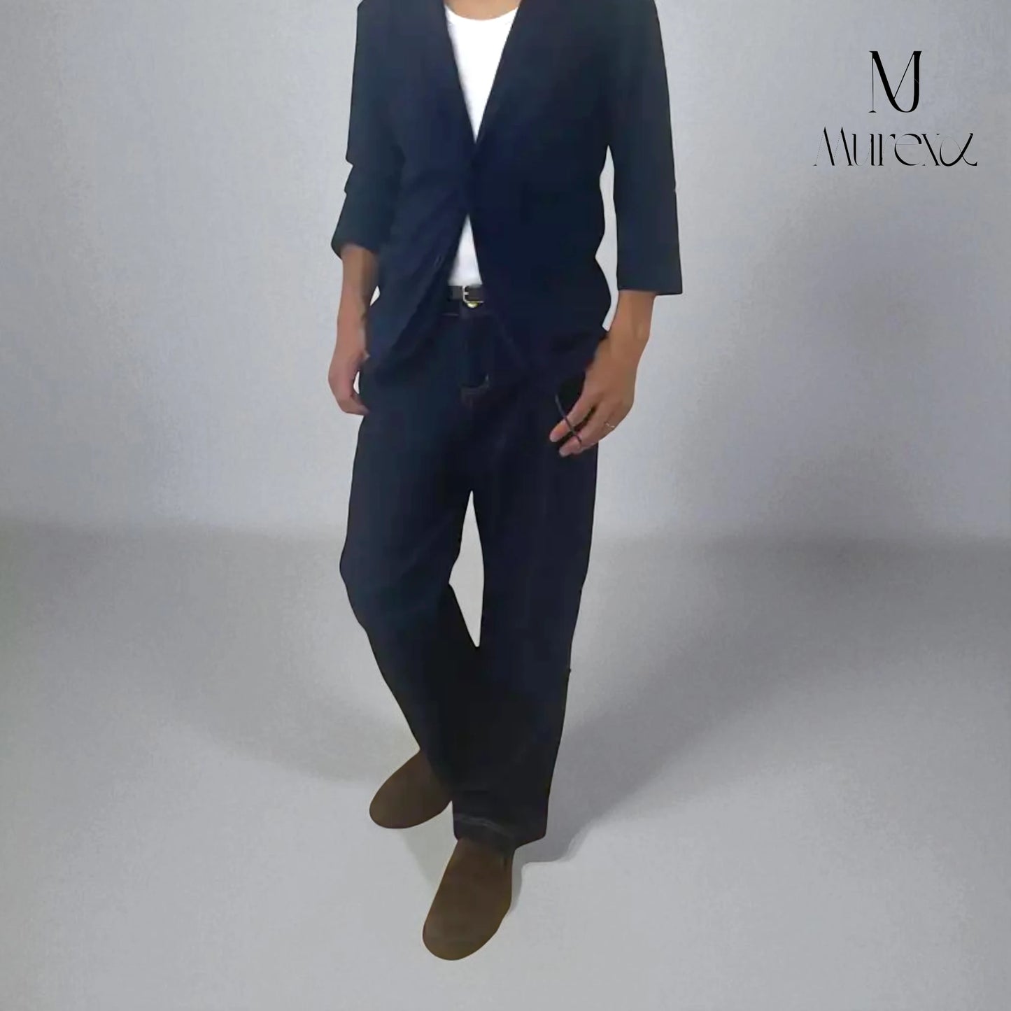 大好評につき期間限定30%Off!高級感×若見えの多彩なギミック_Modern Stretch Selvedge-Look Denim