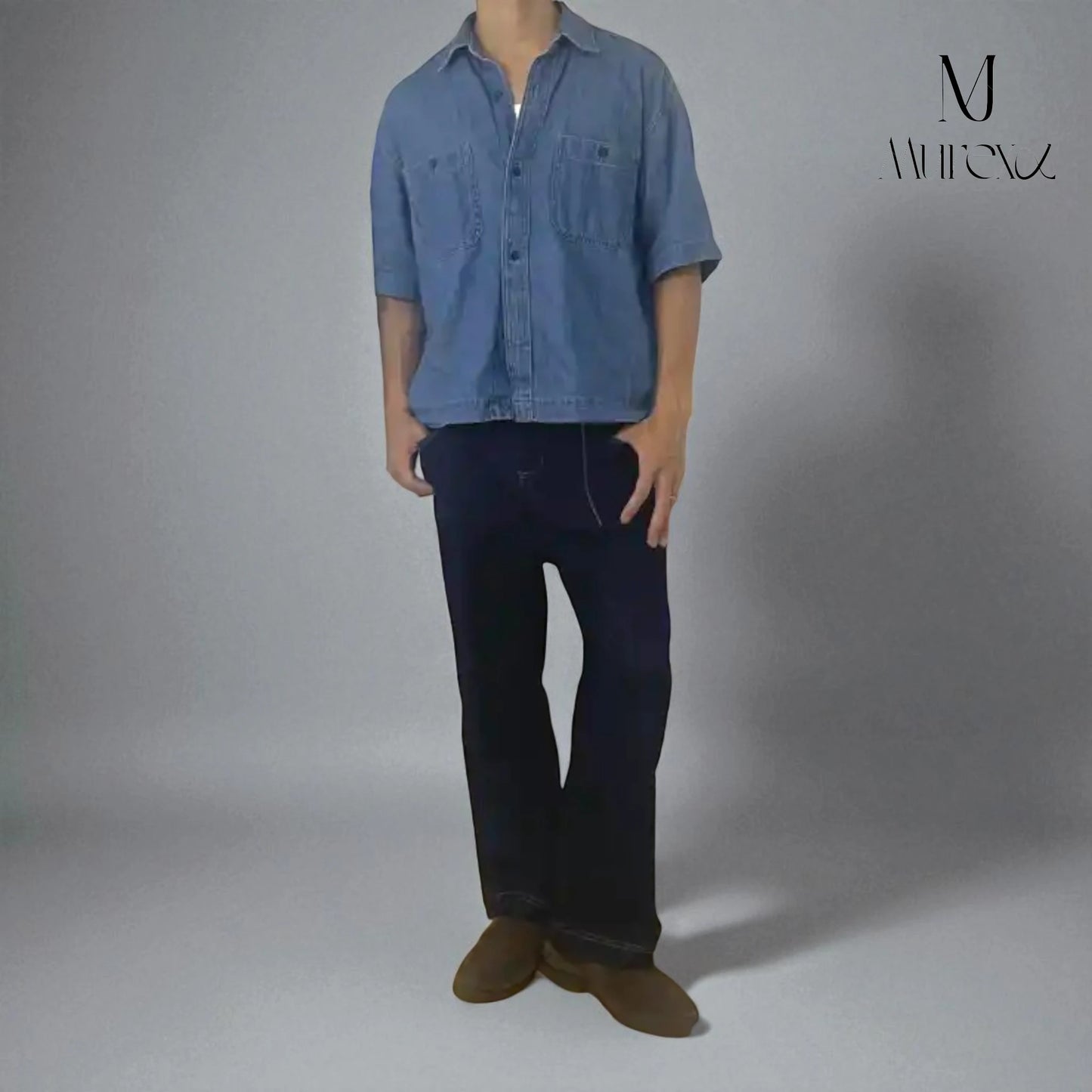 大好評につき期間限定30%Off!高級感×若見えの多彩なギミック_Modern Stretch Selvedge-Look Denim