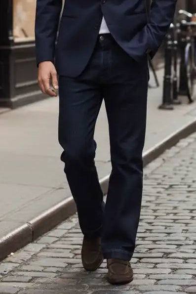 大好評につき期間限定30%Off!高級感×若見えの多彩なギミック_Modern Stretch Selvedge-Look Denim