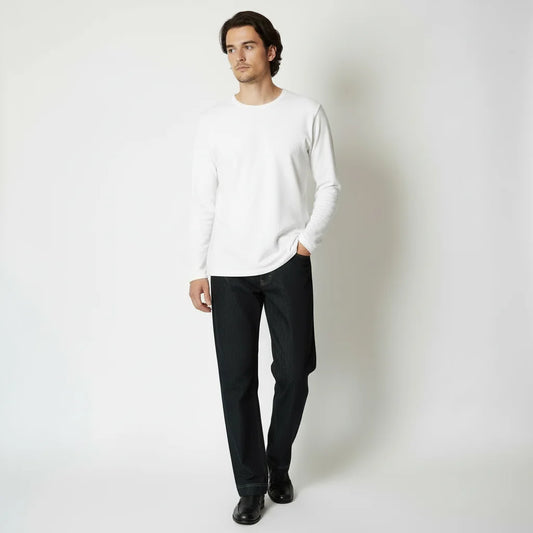 【極艶・脚長構造】Modern Stretch Selvedge-Look Denim