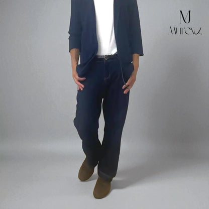 大好評につき期間限定30％Off！高級感×若見えの多彩なギミック_Modern Stretch Selvedge-Look Denim