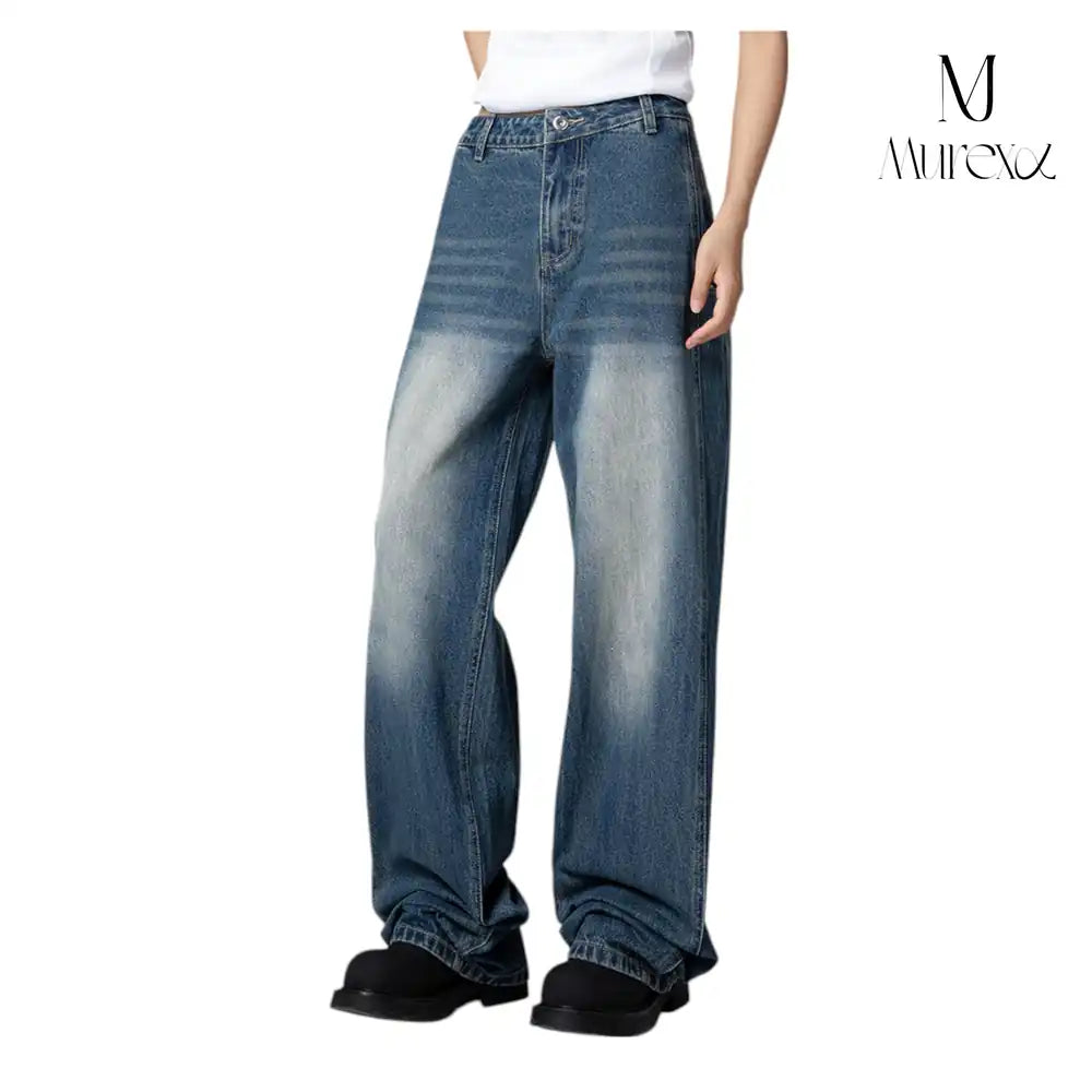 高級感×絶妙ダメージの着回し力Pants_Stone-Washed Vintage Wide Denim