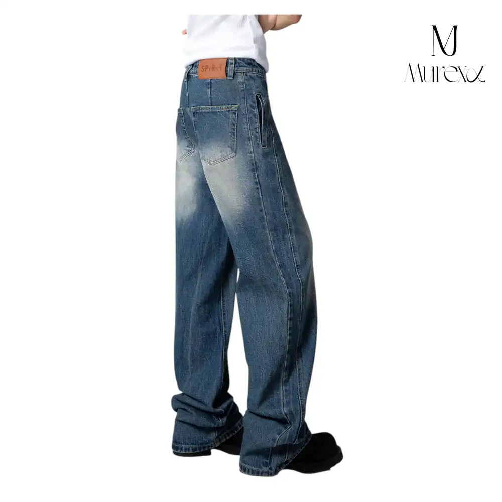 高級感×絶妙ダメージの着回し力Pants_Stone-Washed Vintage Wide Denim