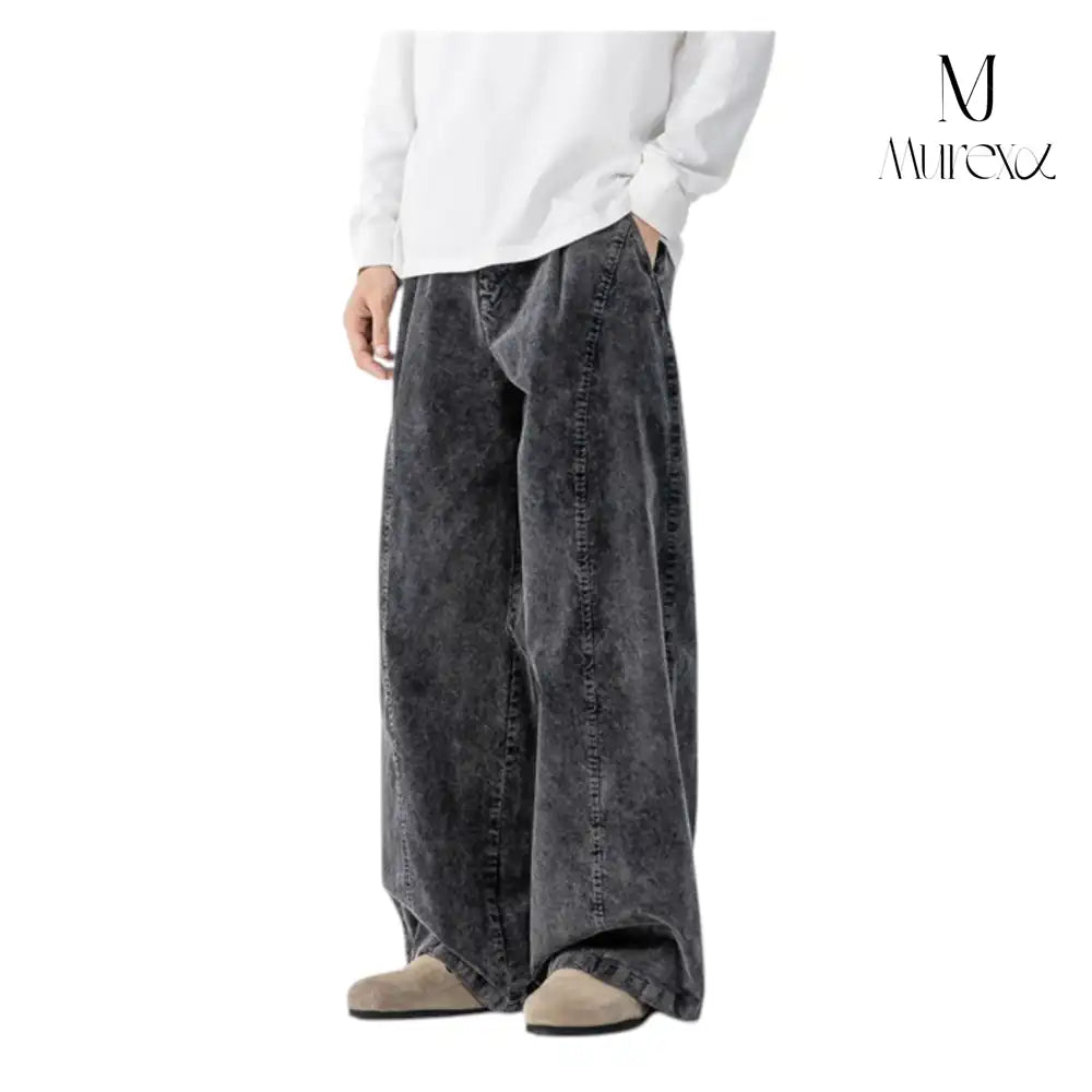 重厚感×若見え立体シルエットコーデュロイ_Vintage Washed Wide Pants