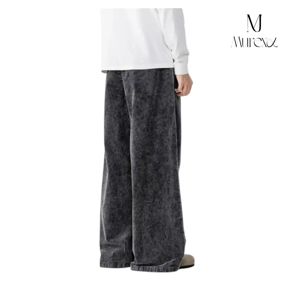 重厚感×若見え立体シルエットコーデュロイ_Vintage Washed Wide Pants