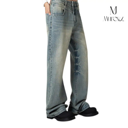 計算されつくした高デザイン性ダメージデニム_Light Bleached Crash Denim