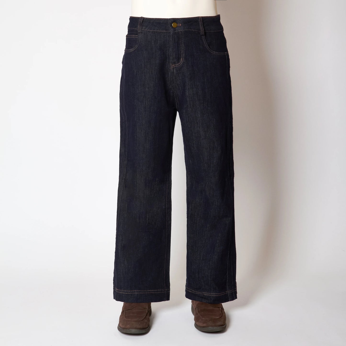 【極艶・脚長構造】Modern Stretch Selvedge-Look Denim
