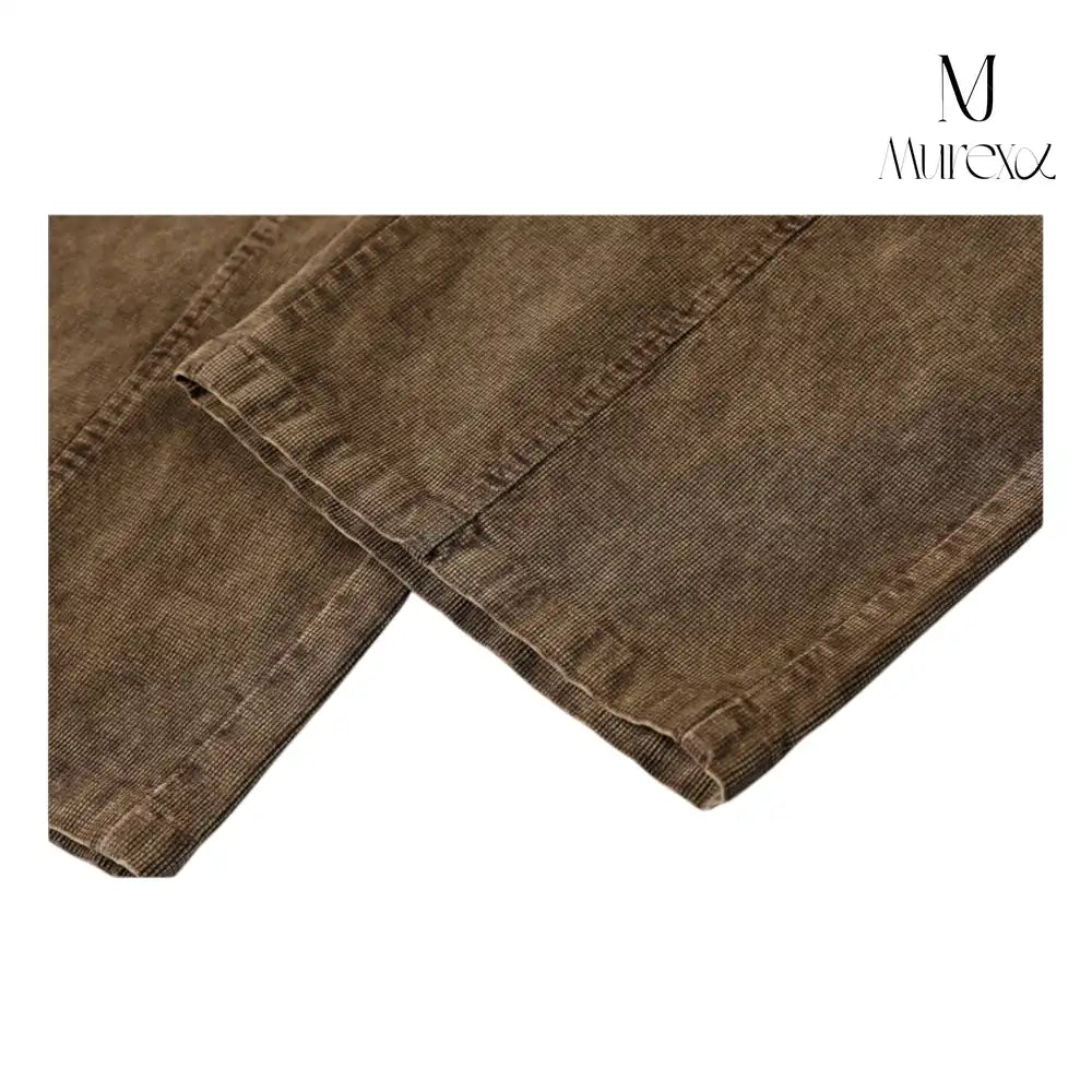 重厚感×若見え立体シルエットコーデュロイ_Vintage Washed Wide Pants