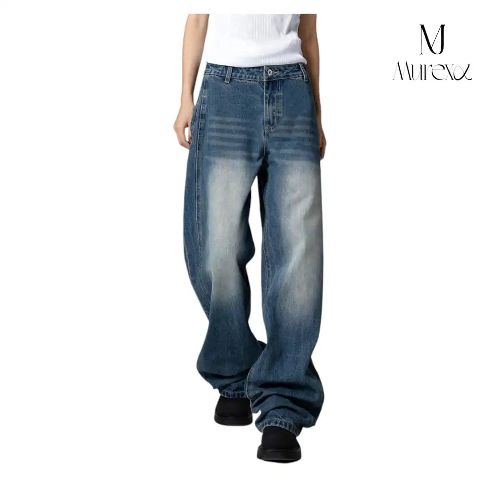 高級感×絶妙ダメージの着回し力Pants_Stone-Washed Vintage Wide Denim