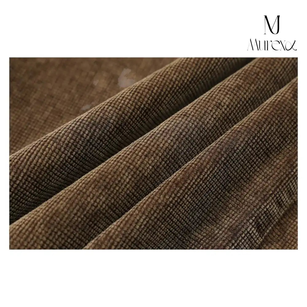 重厚感×若見え立体シルエットコーデュロイ_Vintage Washed Wide Pants