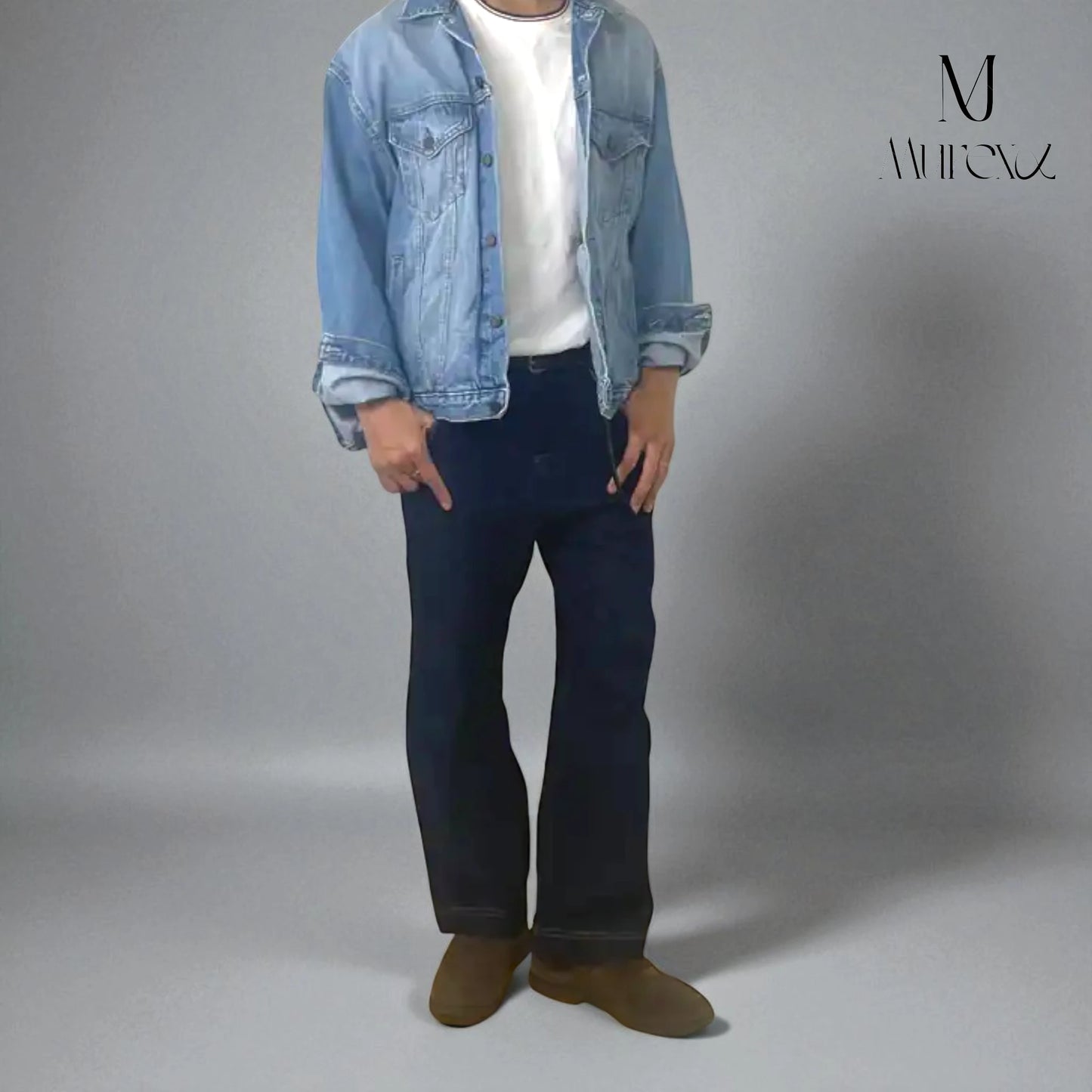 大好評につき期間限定30％Off！高級感×若見えの多彩なギミック_Modern Stretch Selvedge-Look Denim