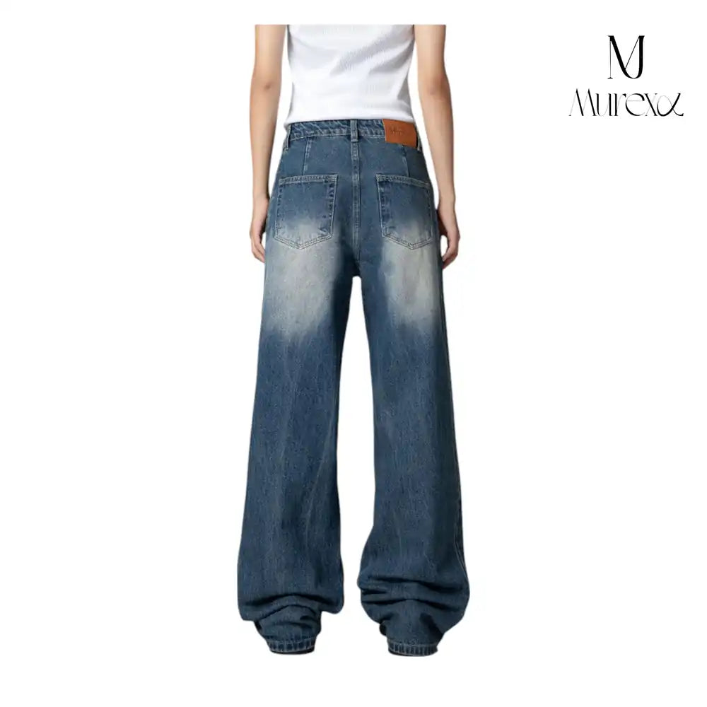 高級感×絶妙ダメージの着回し力Pants_Stone-Washed Vintage Wide Denim