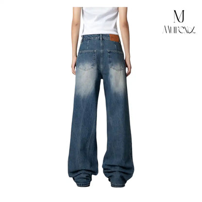 高級感×絶妙ダメージの着回し力Pants_Stone-Washed Vintage Wide Denim