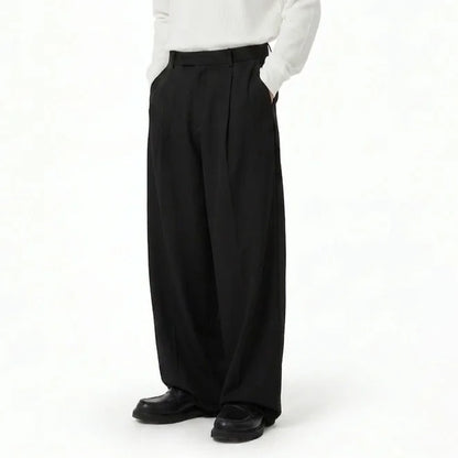 Wide Tuck Pants