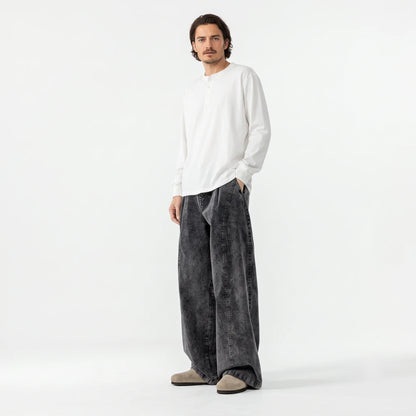 Vintage Washed Wide Pants