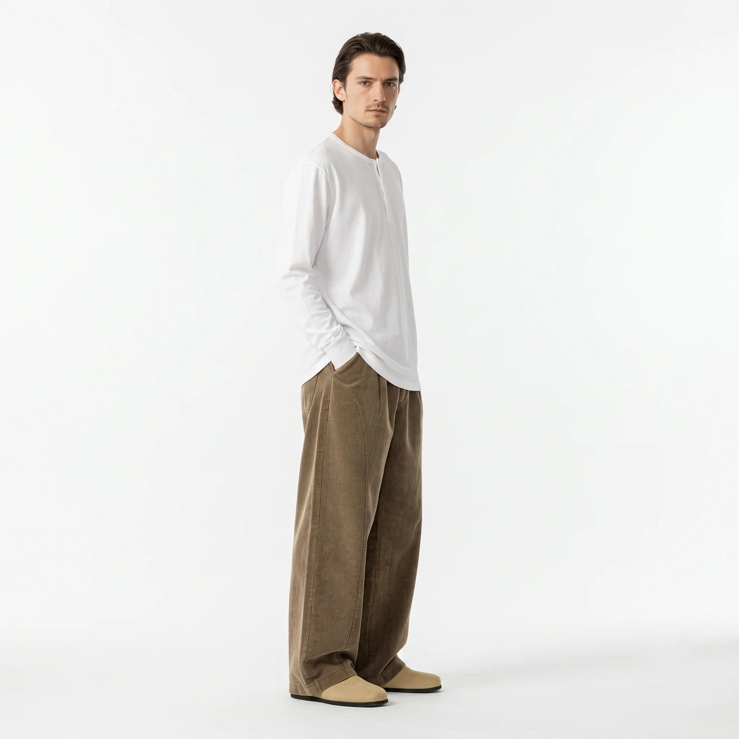 Vintage Washed Wide Pants