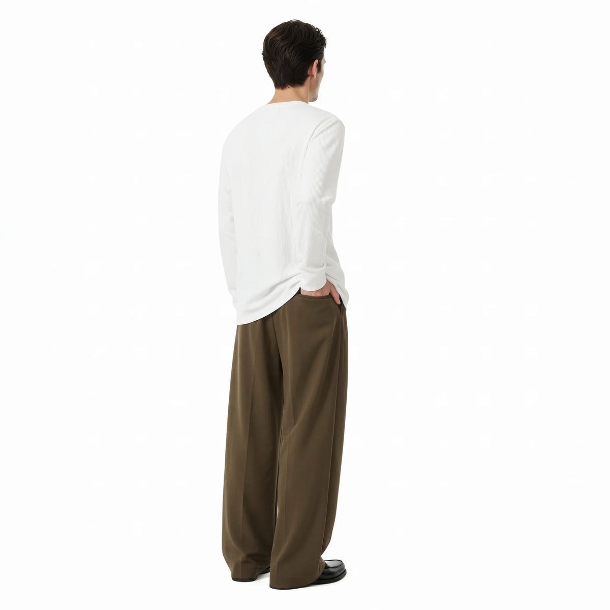 Wide Tuck Pants