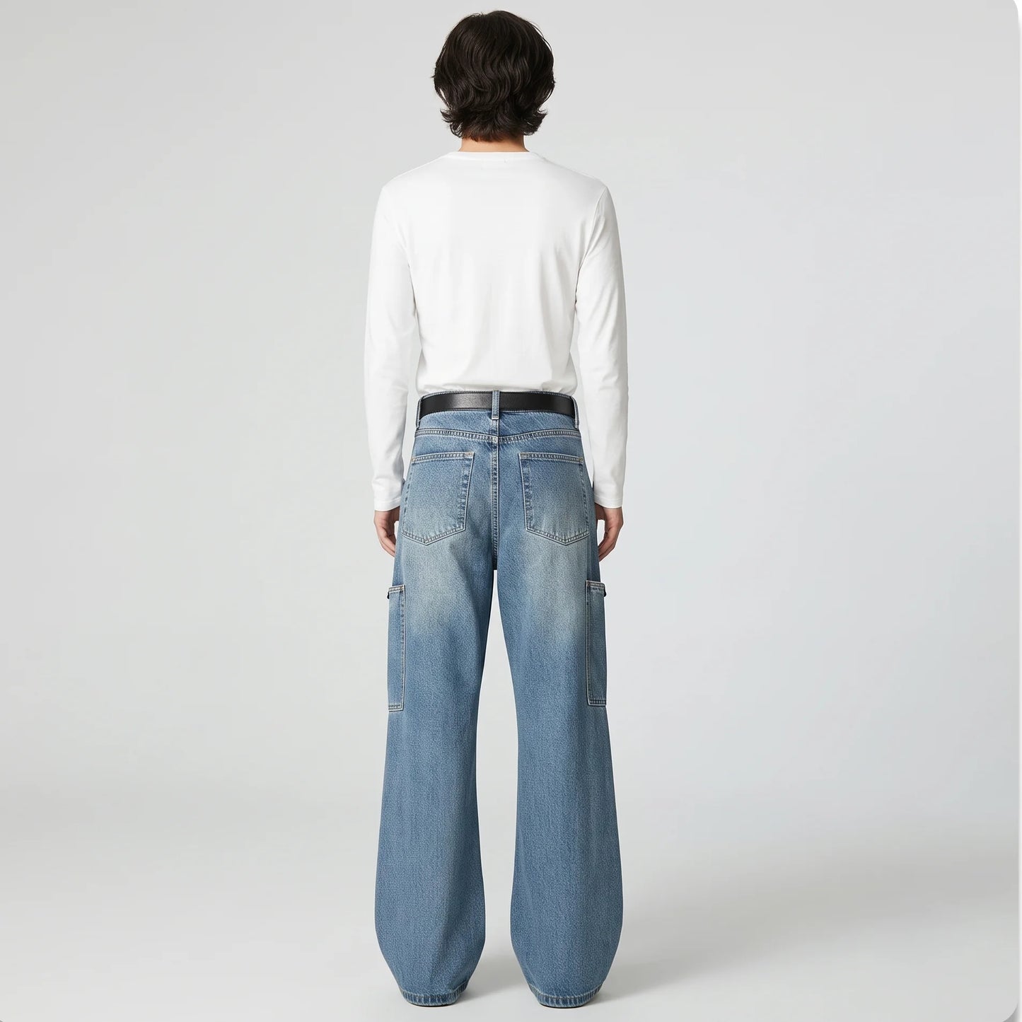 Utility Wide Cargo Denim