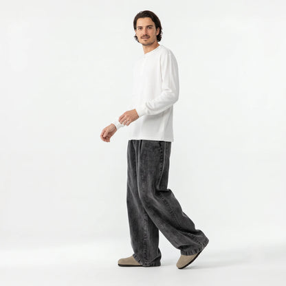 Vintage Washed Wide Pants