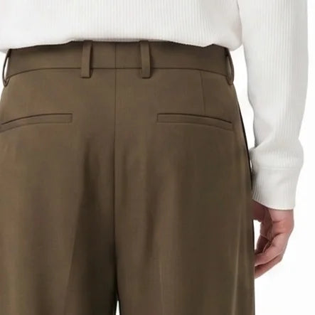Wide Tuck Pants