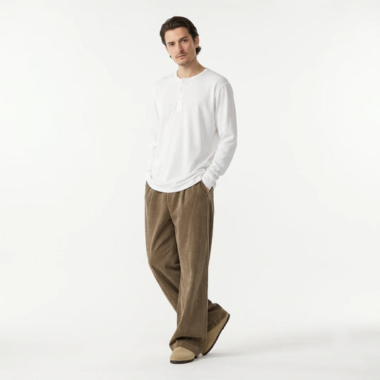 Vintage Washed Wide Pants