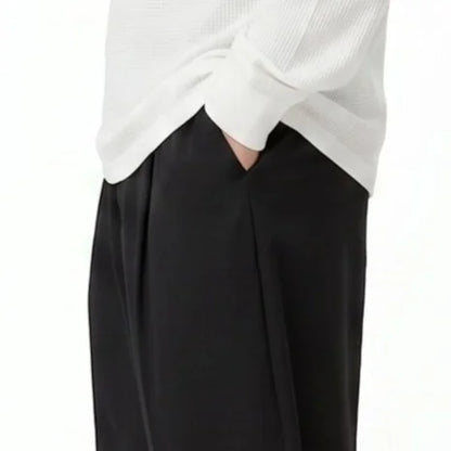 Wide Tuck Pants