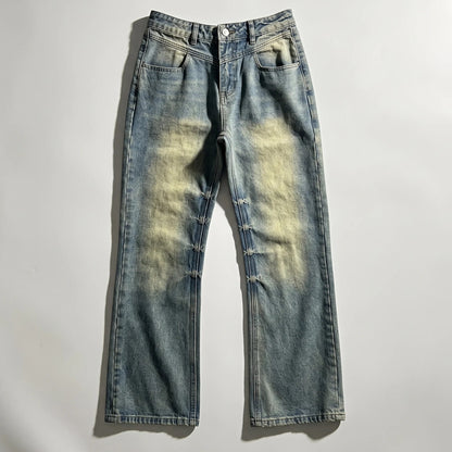 【SoldOut】この生地・このロットの再生産予定はございません。Light Bleached Crash Denim