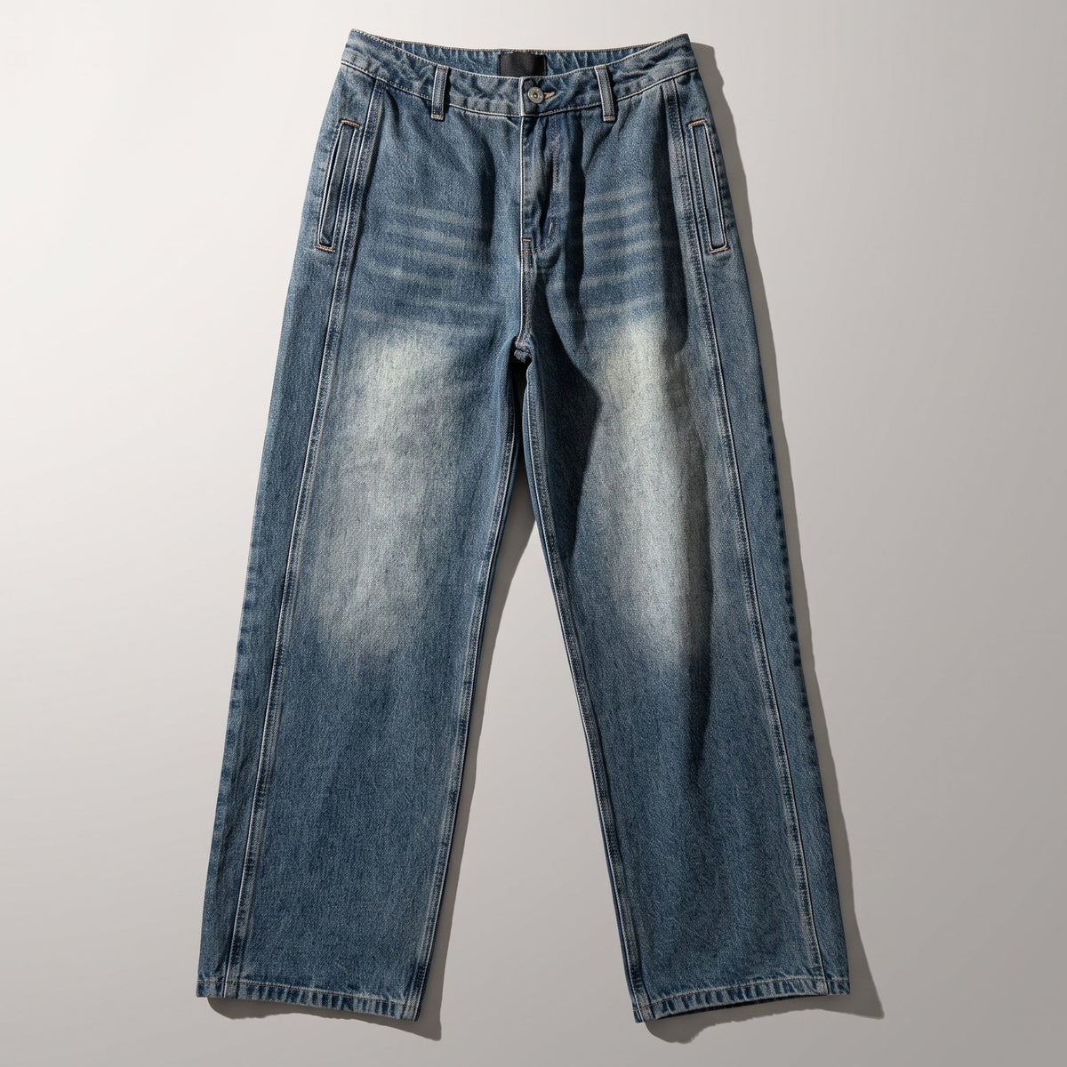 【SoldOut】Stone-Washed Vintage Wide Denim