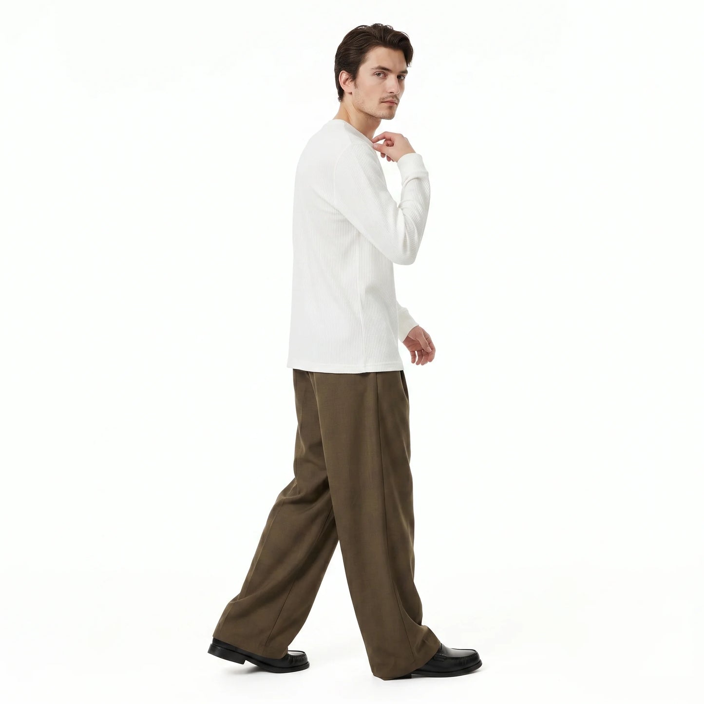 Wide Tuck Pants