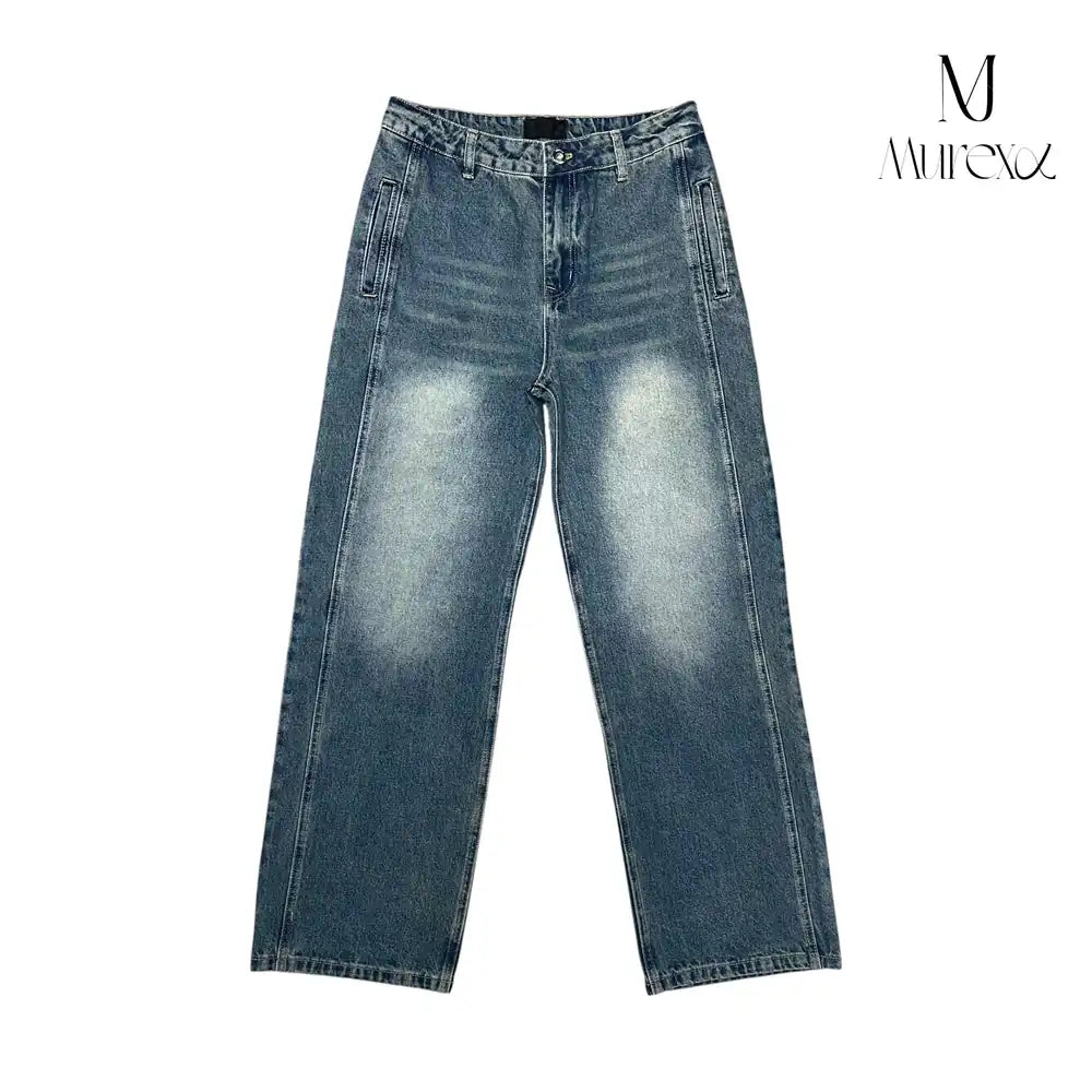 高級感×絶妙ダメージの着回し力Pants_Stone-Washed Vintage Wide Denim