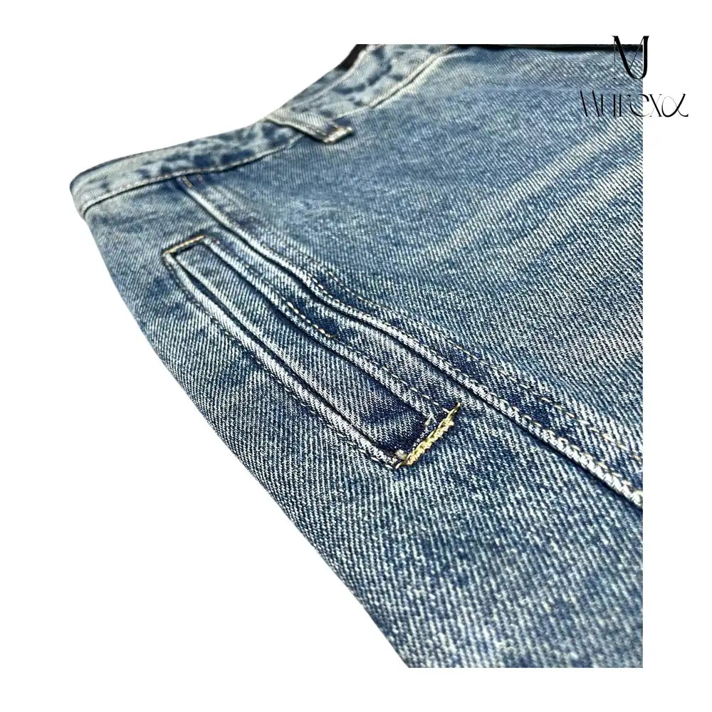 高級感×絶妙ダメージの着回し力Pants_Stone-Washed Vintage Wide Denim