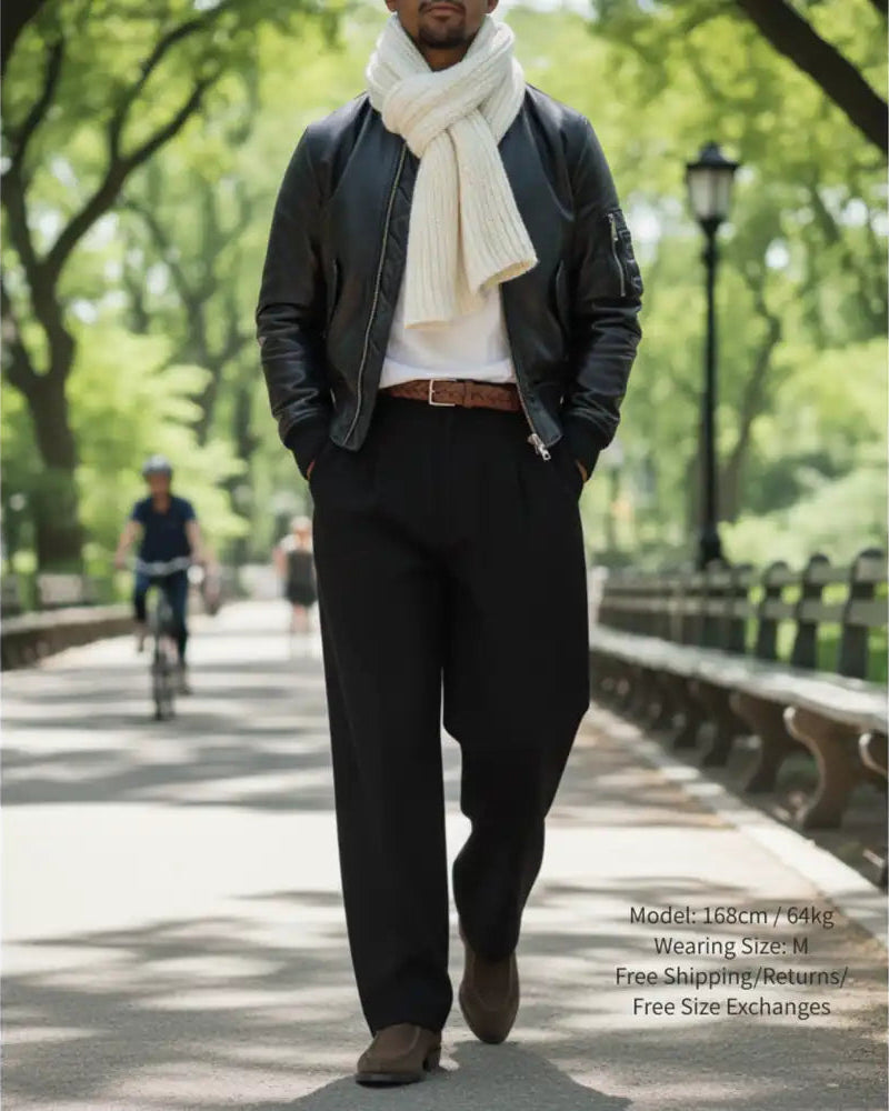 大好評につき期間限定30％Off！【極厚・形状記憶】Urban Tailored Wide Trousers / 圧倒的スタイルアップ