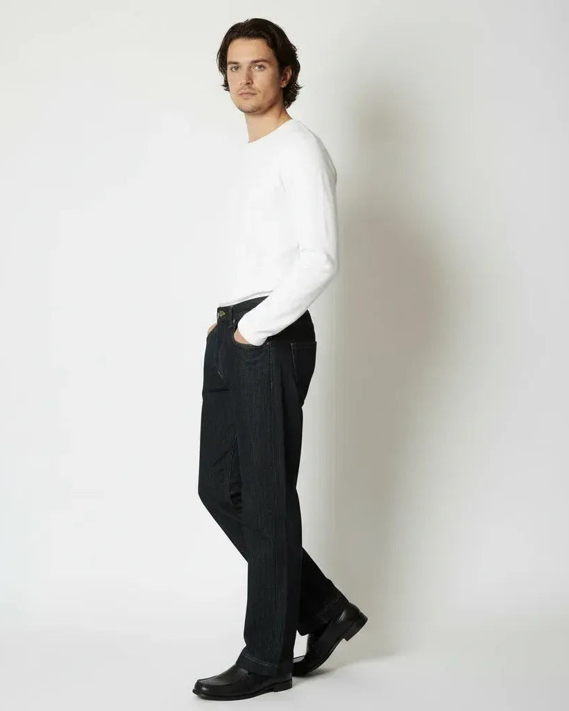 【極艶・脚長構造】Modern Stretch Selvedge-Look Denim