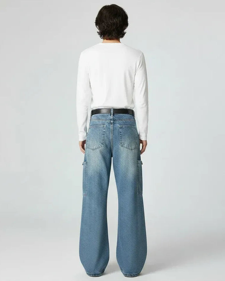 高級感×圧倒的デザイン性_Utility Wide Cargo Denim