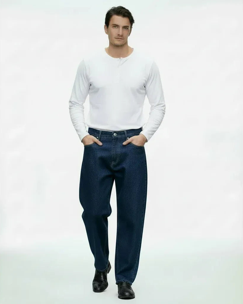【メゾン級の構築美】Barrel Cut Vintage Fade Denim