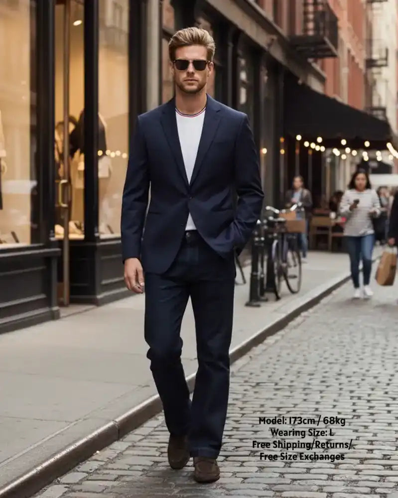 大好評につき期間限定30％Off！【極艶・脚長構造】Modern Stretch Selvedge-Look Denim