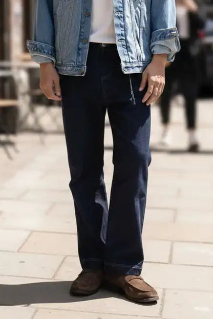 大好評につき期間限定30％Off！高級感×若見えの多彩なギミック_Modern Stretch Selvedge-Look Denim