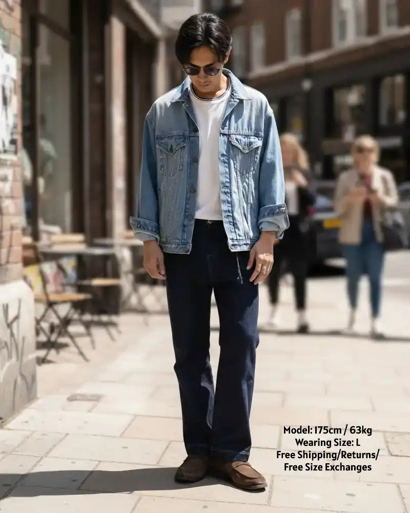 大好評につき期間限定30％Off！【極艶・脚長構造】Modern Stretch Selvedge-Look Denim