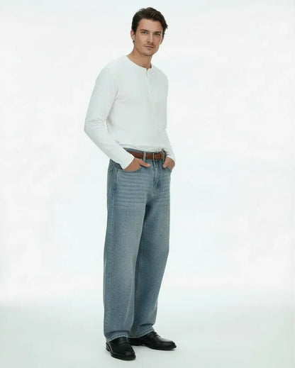 【メゾン級の構築美】Barrel Cut Vintage Fade Denim