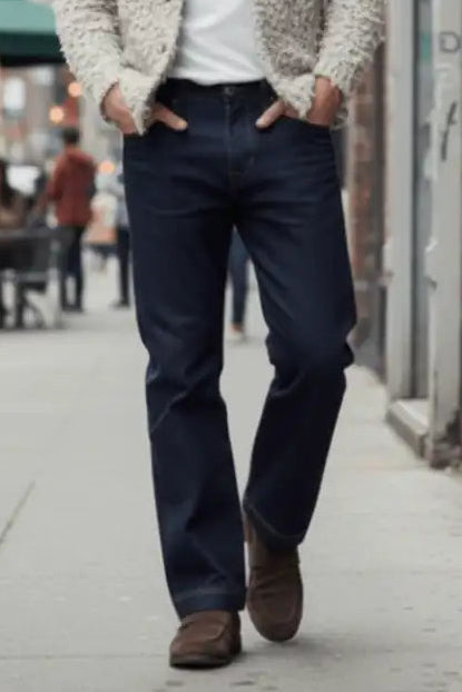 大好評につき期間限定30％Off！高級感×若見えの多彩なギミック_Modern Stretch Selvedge-Look Denim