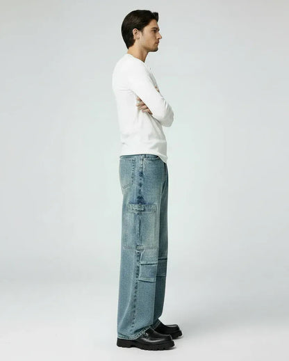 高級感×圧倒的デザイン性_Utility Wide Cargo Denim