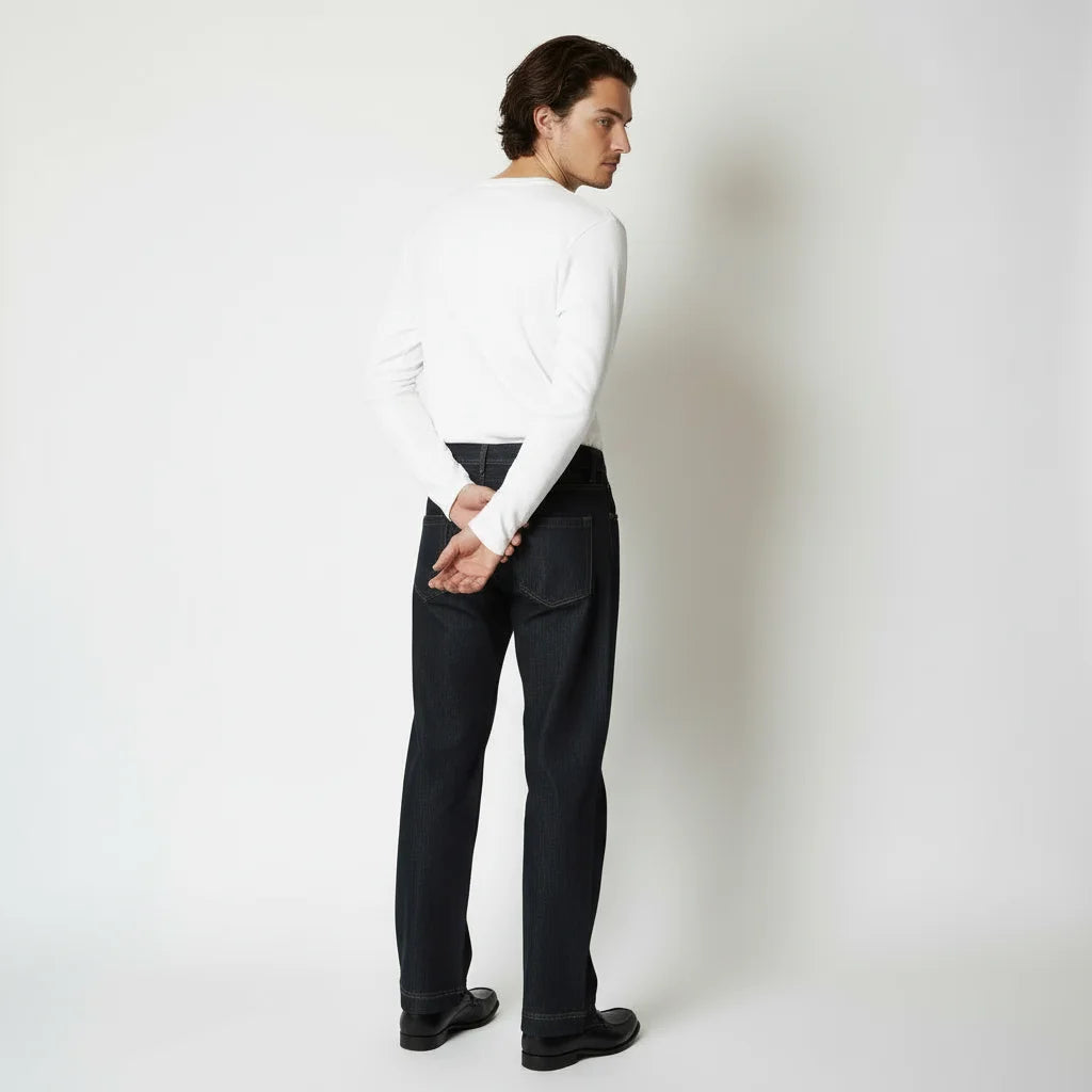 【極艶・脚長構造】Modern Stretch Selvedge-Look Denim