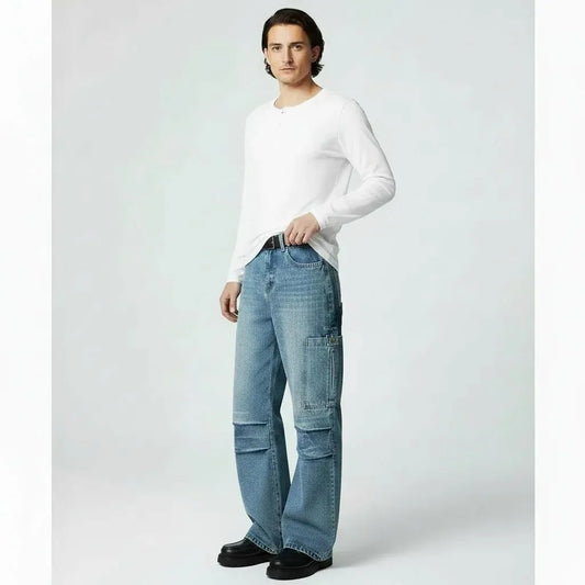 高級感×圧倒的デザイン性_Utility Wide Cargo Denim